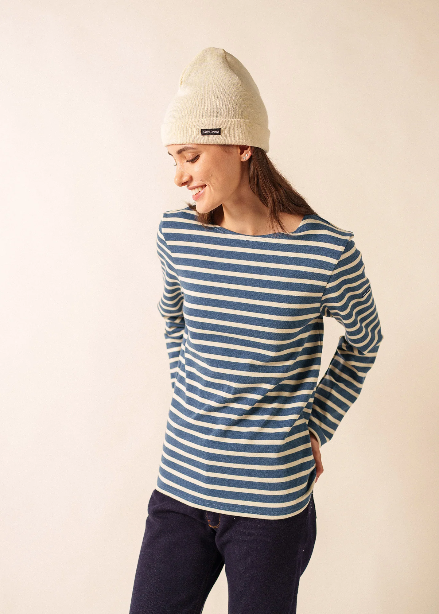 Bonnet de quart uni - en laine (ECRU) - Image 4