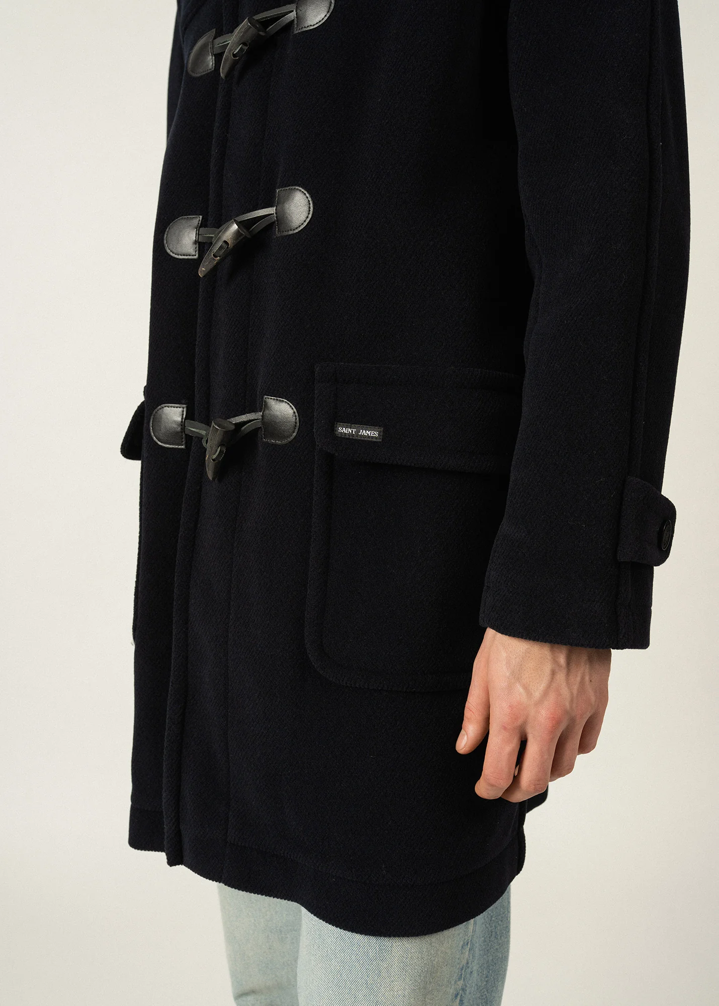 Duffle-coat Saturne - en drap de laine (NAVY) - Image 4