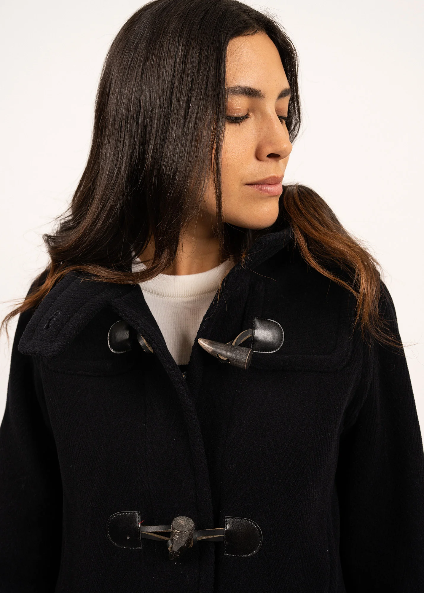 Duffle-coat Venus - en drap de laine (NAVY) - Image 4