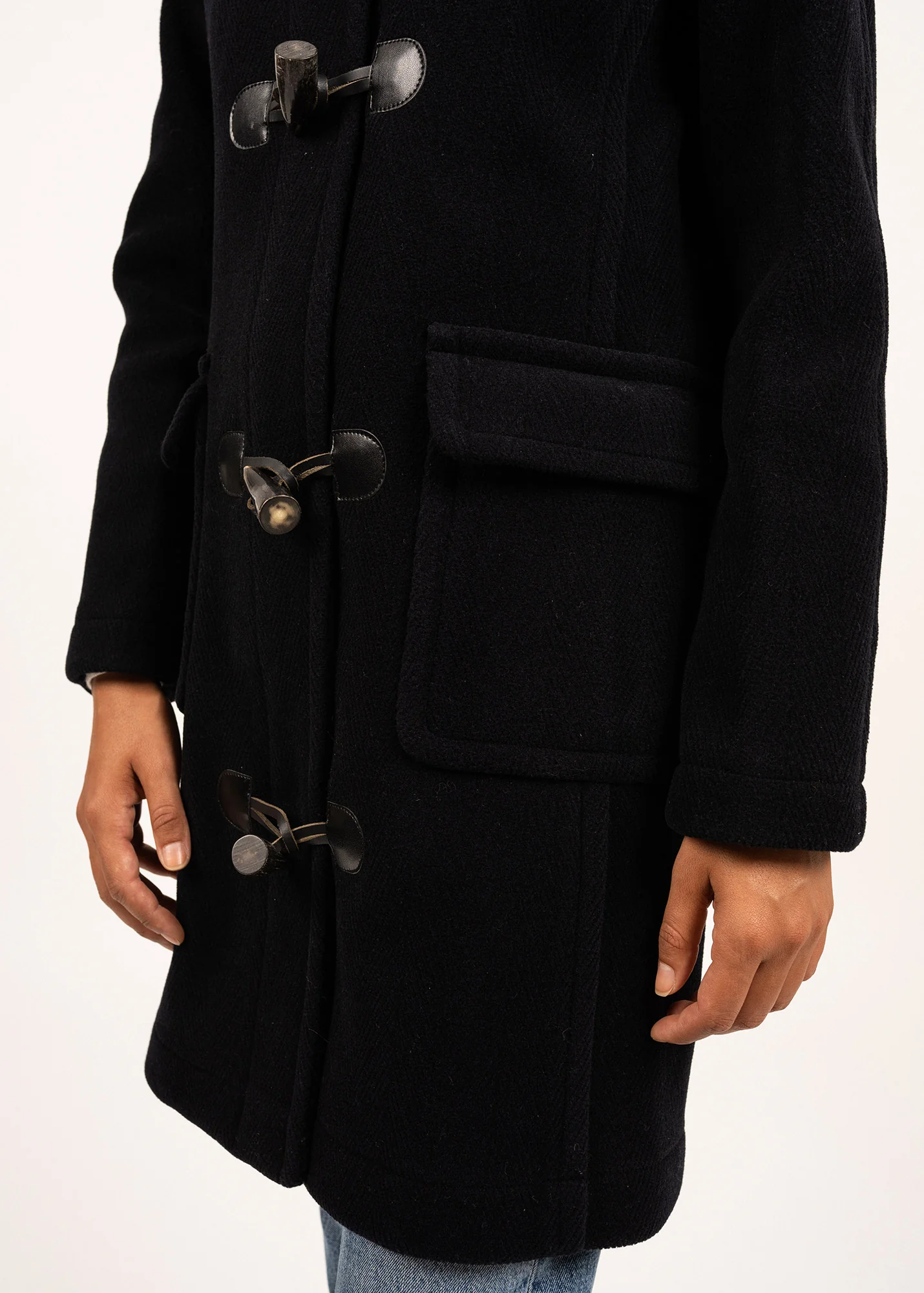 Duffle-coat Venus - en drap de laine (NAVY) - Image 6