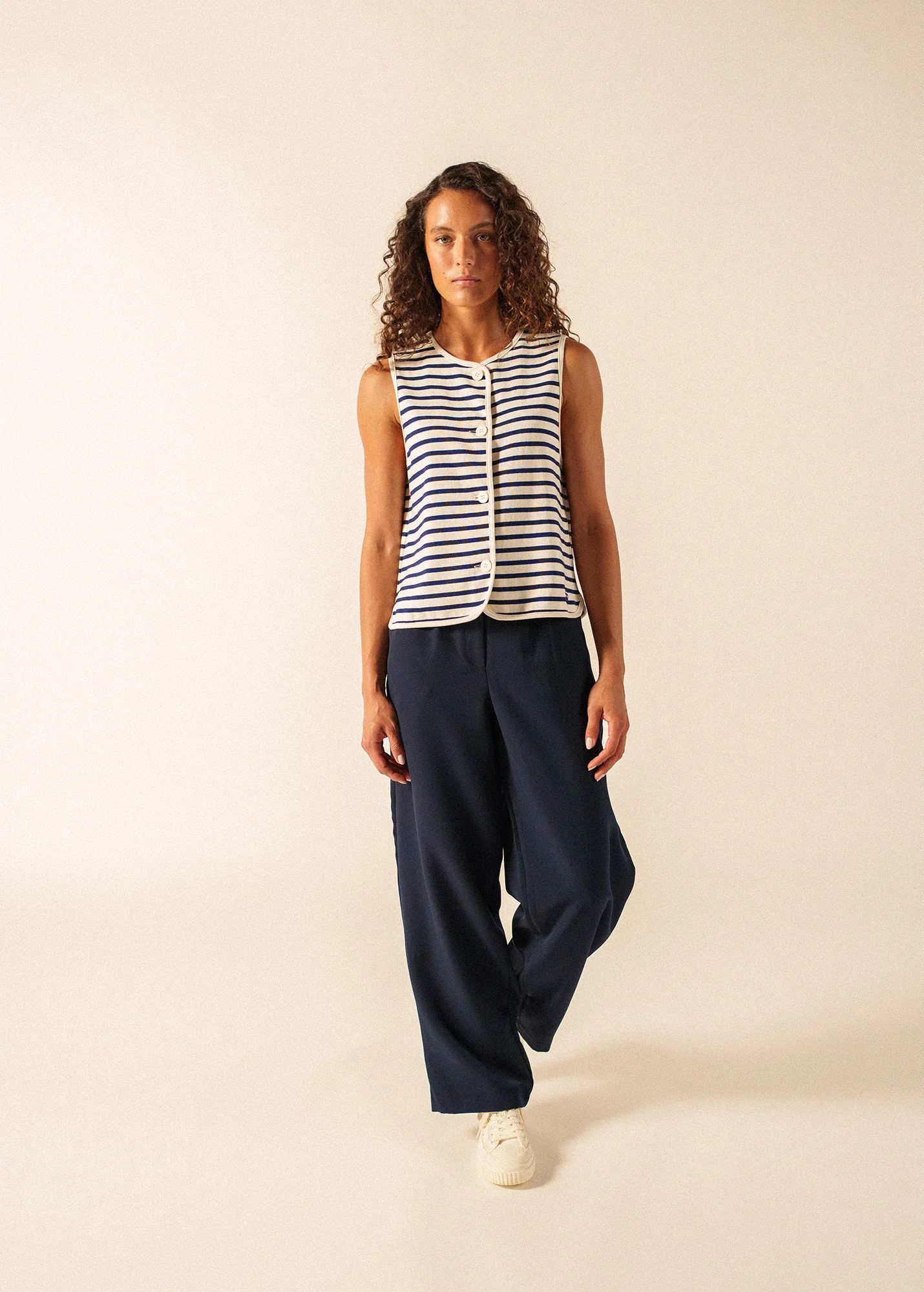 Gilet Gouville (ECRU/MARINE)