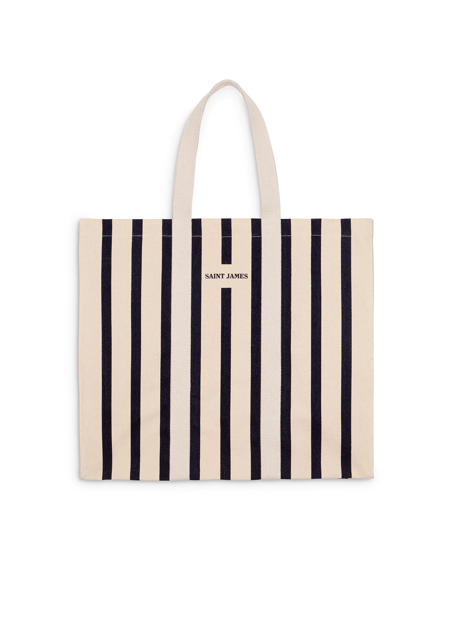 Grand sac cabas (ECRU/MARINE) - Image 2