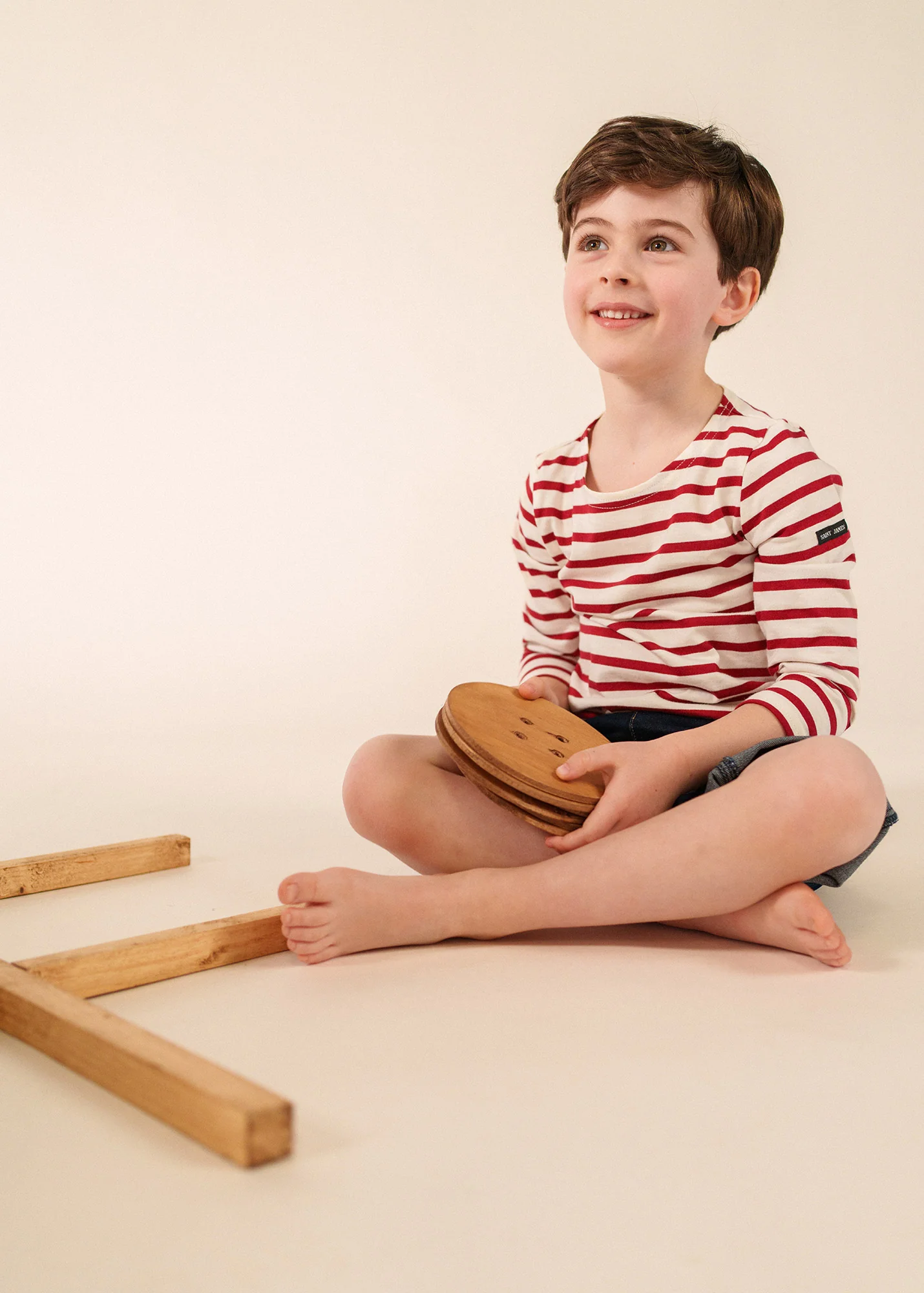 Marinière Minquiers enfant (ECRU/PERSAN)
