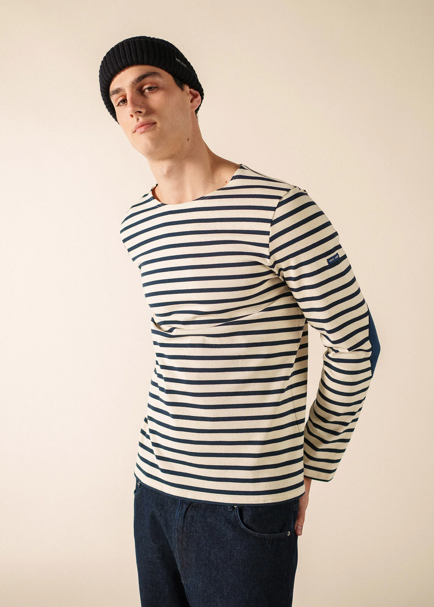 Marinière Méridien coudières (ECRU/MARINE/MARINE) - Image 3