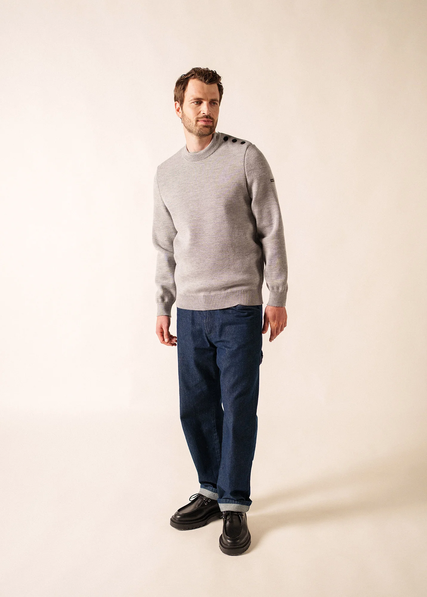 Pull marin Cancale (GRIS CLAIR)