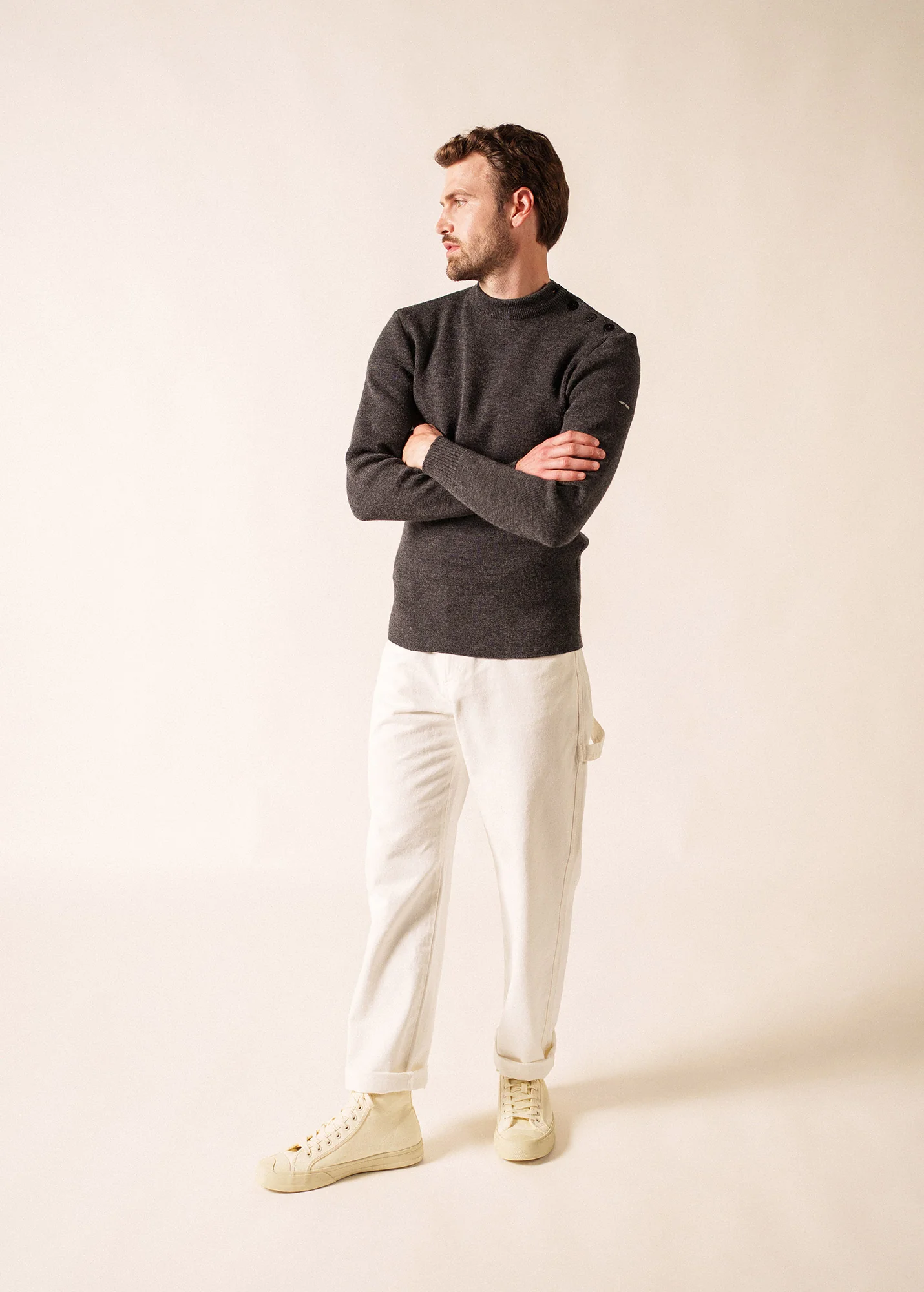 Pull marin Matelot (GRIS)