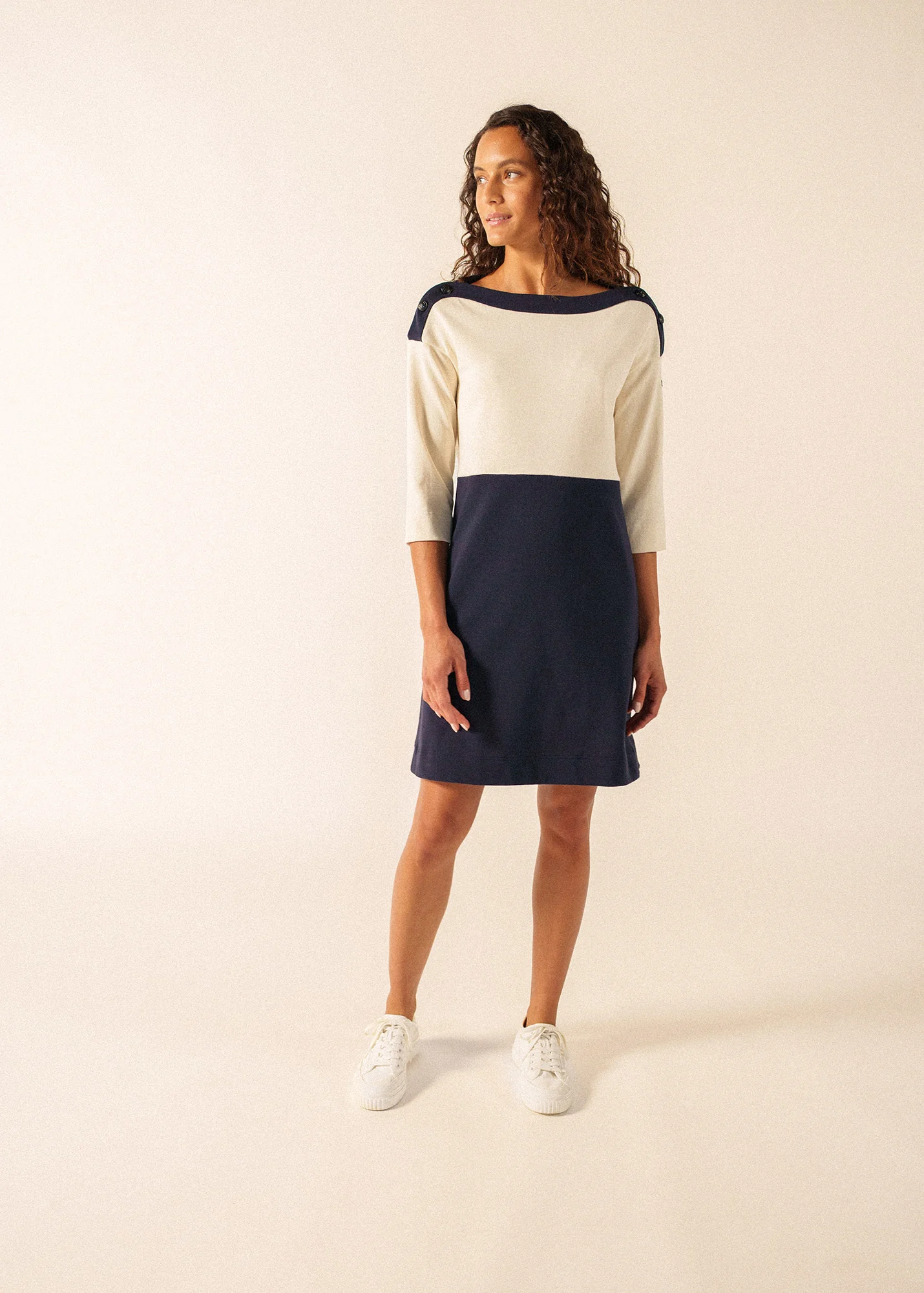 Robe Dali x Isabelle Ballu (NAVY/ECRU)