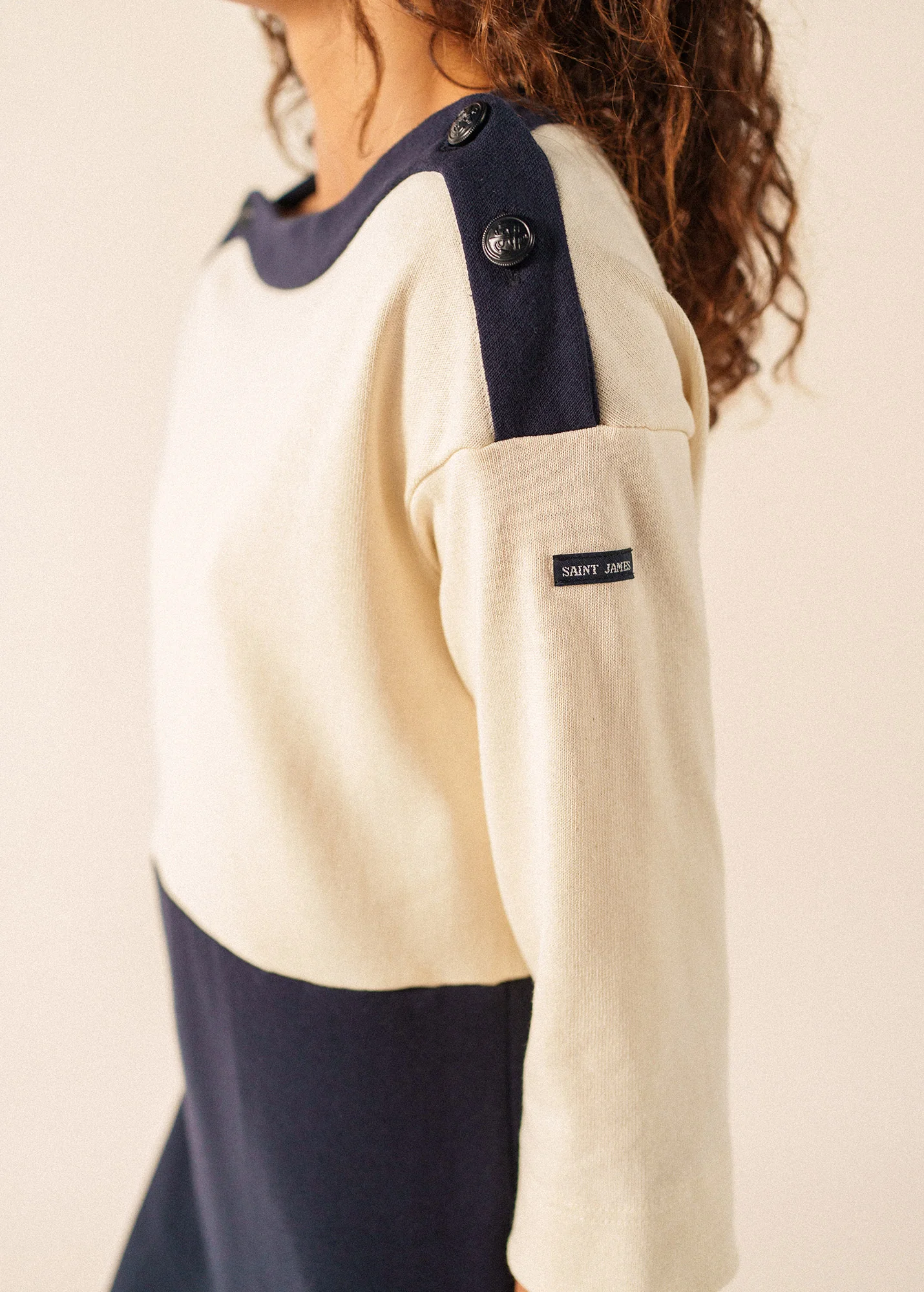 Robe Dali x Isabelle Ballu (NAVY/ECRU) - Image 5