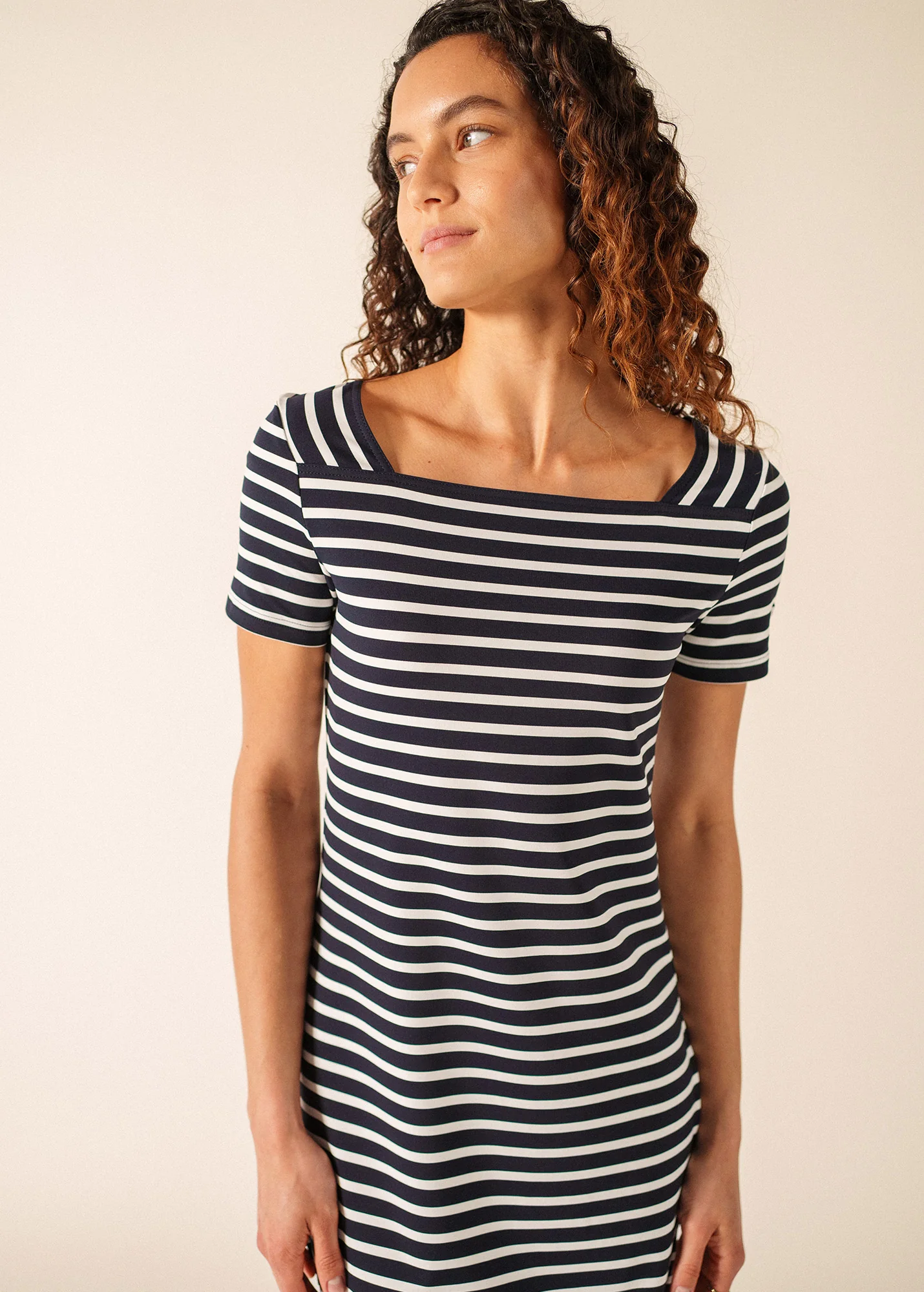 Robe Tolède (NAVY/NEIGE) - Image 2