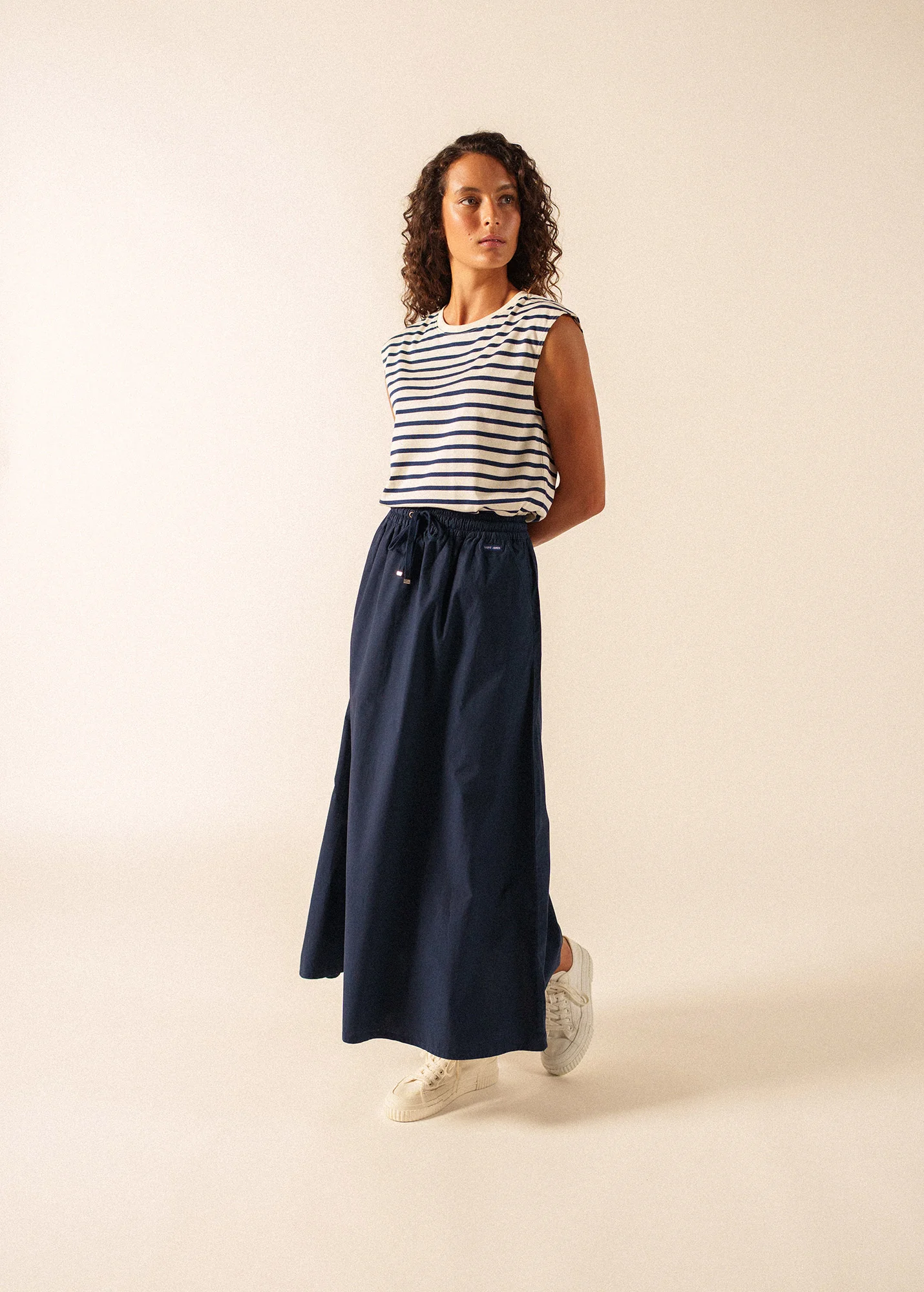 T-shirt Banyuls (ECRU/MARINE)