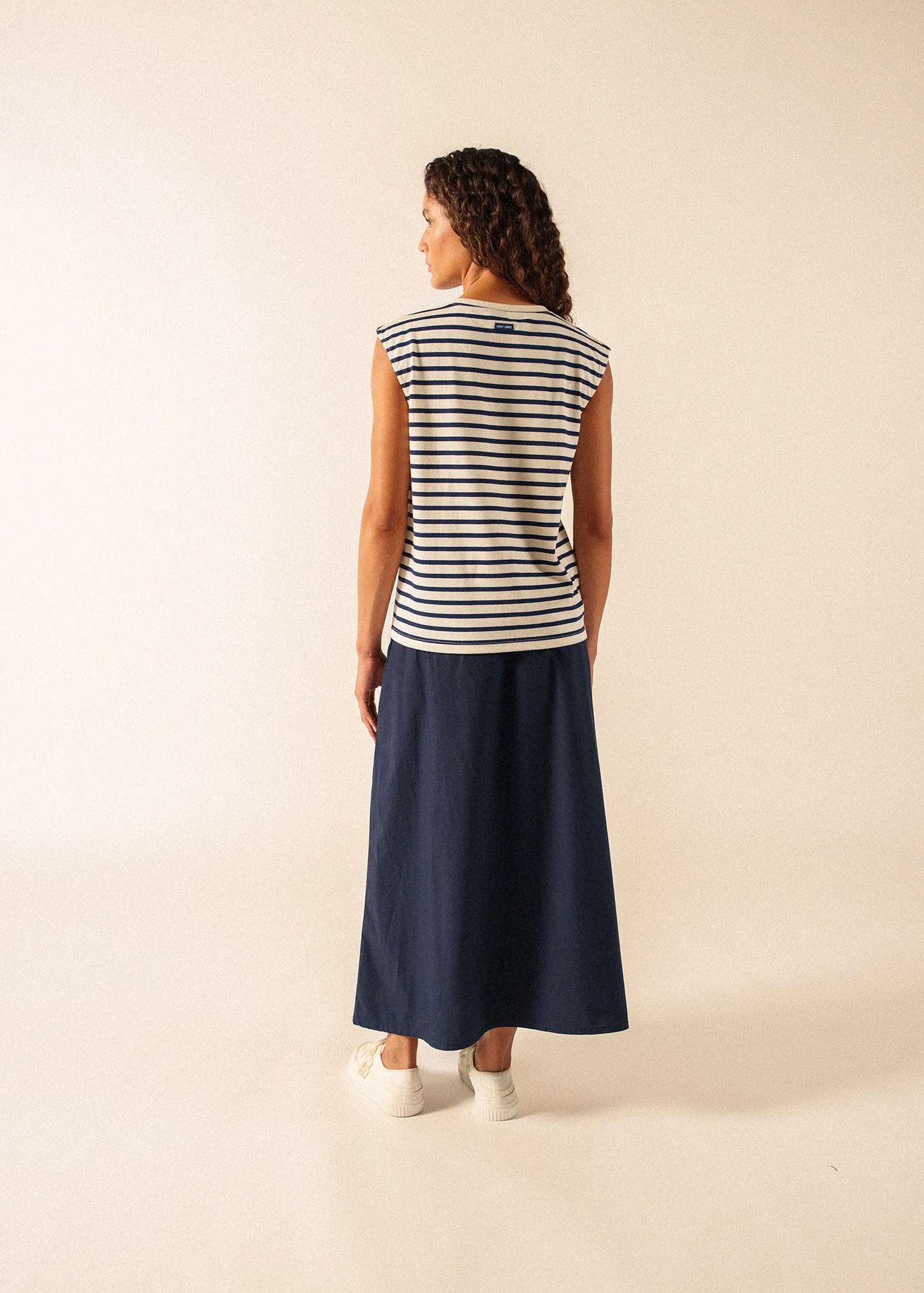 T-shirt Banyuls (ECRU/MARINE) - Image 2