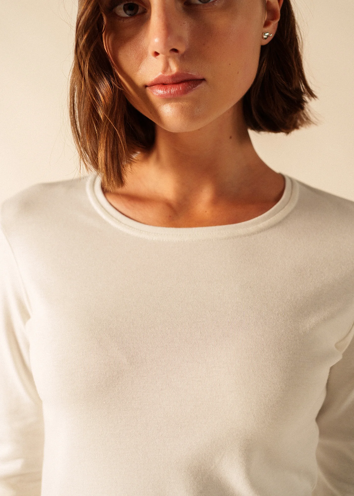 T-shirt Celina - en coton (ECUME) - Image 4